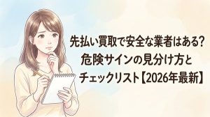 先払い買取で安全な業者はある？危険サインの見分け方とチェックリスト【2026年最新】