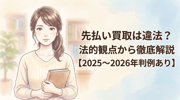 先払い買取は違法？法的観点から徹底解説【2025〜2026年判例あり】