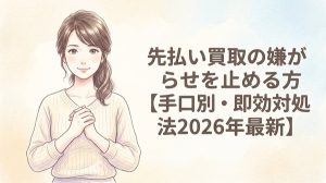 先払い買取の嫌がらせを止める方法【手口別・即効対処法2026年最新】