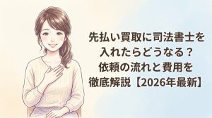 先払い買取に司法書士を入れたらどうなる？依頼の流れと費用を徹底解説【2026年最新】