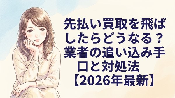 先払い買取を飛ばしたらどうなる？業者の追い込み手口と対処法【2026年最新】