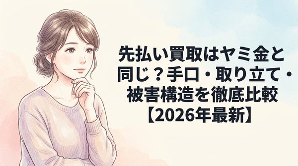 先払い買取はヤミ金と同じ？手口・取り立て・被害構造を徹底比較【2026年最新】