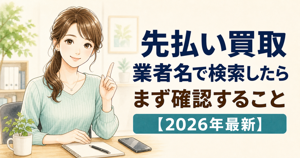 先払い買取を業者名で検索したらまず確認すること