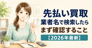 先払い買取を業者名で検索したらまず確認すること