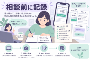 先払い買取を相談する前に残す記録と整理方法