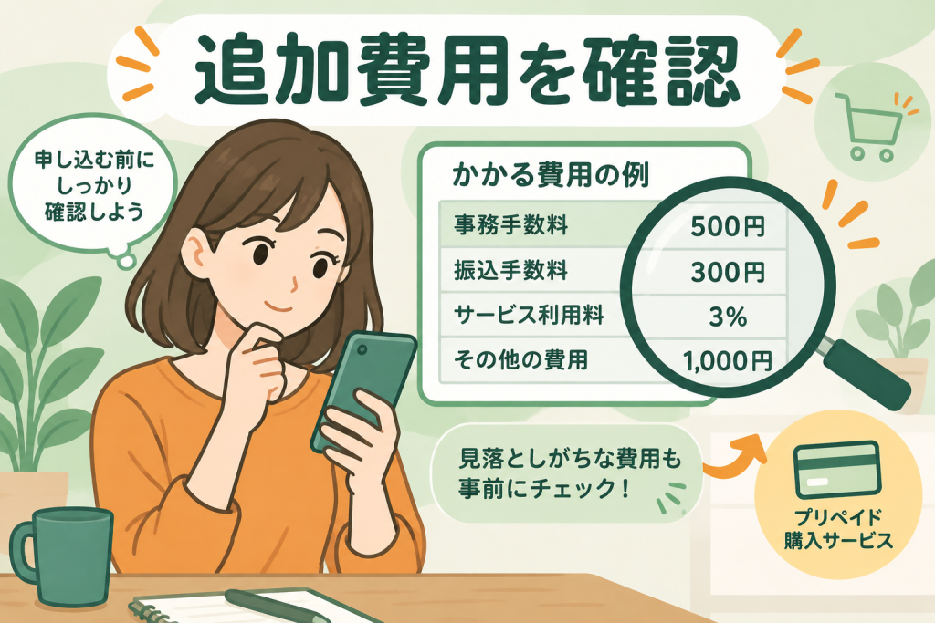 先払い買取の追加費用を申込前に確認する方法