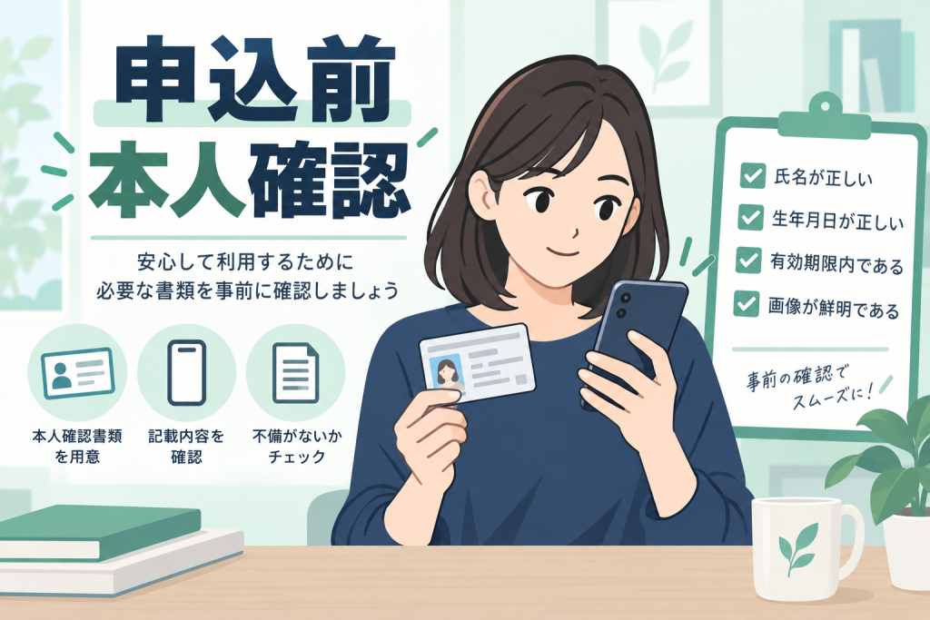 先払い買取の本人確認書類を申込前に確認する方法